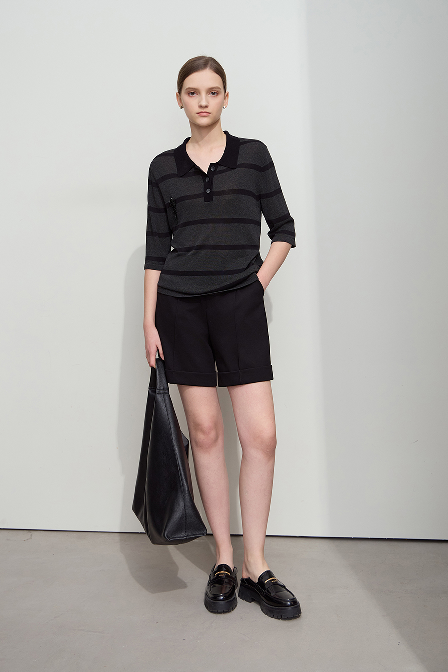 Pleated Casual Shorts