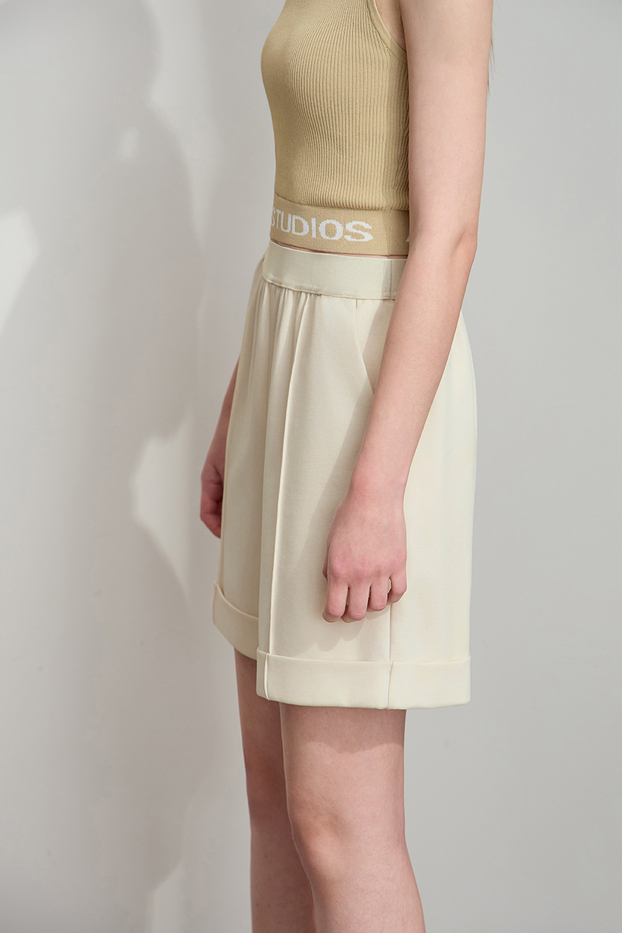 Pleated Casual Shorts