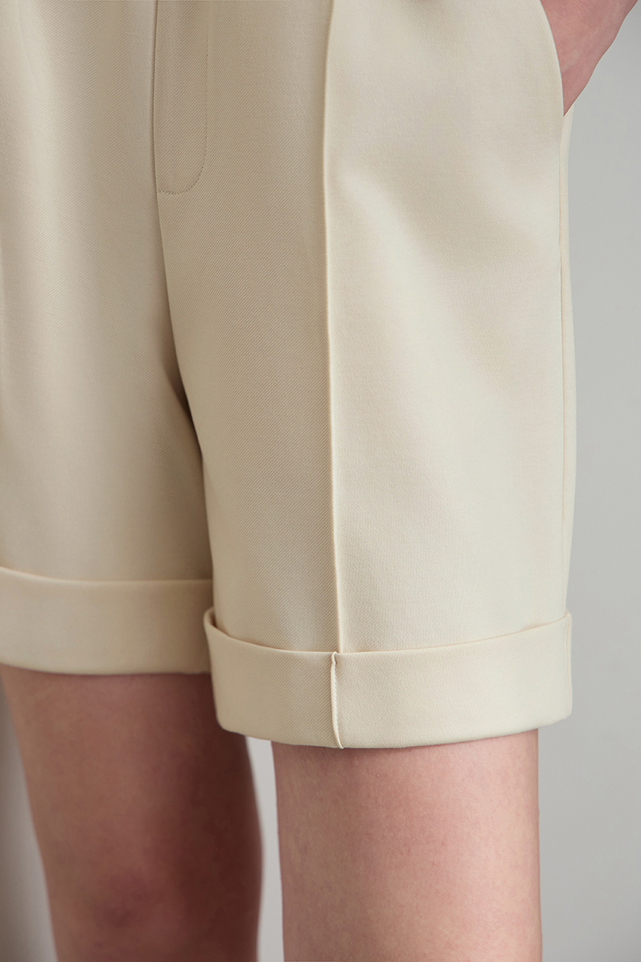 Pleated Casual Shorts