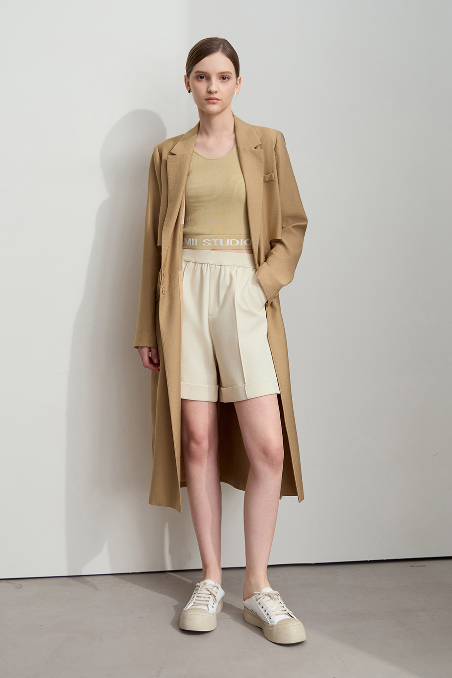 Pleated Casual Shorts