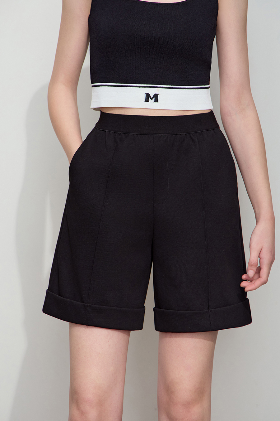 Pleated Casual Shorts