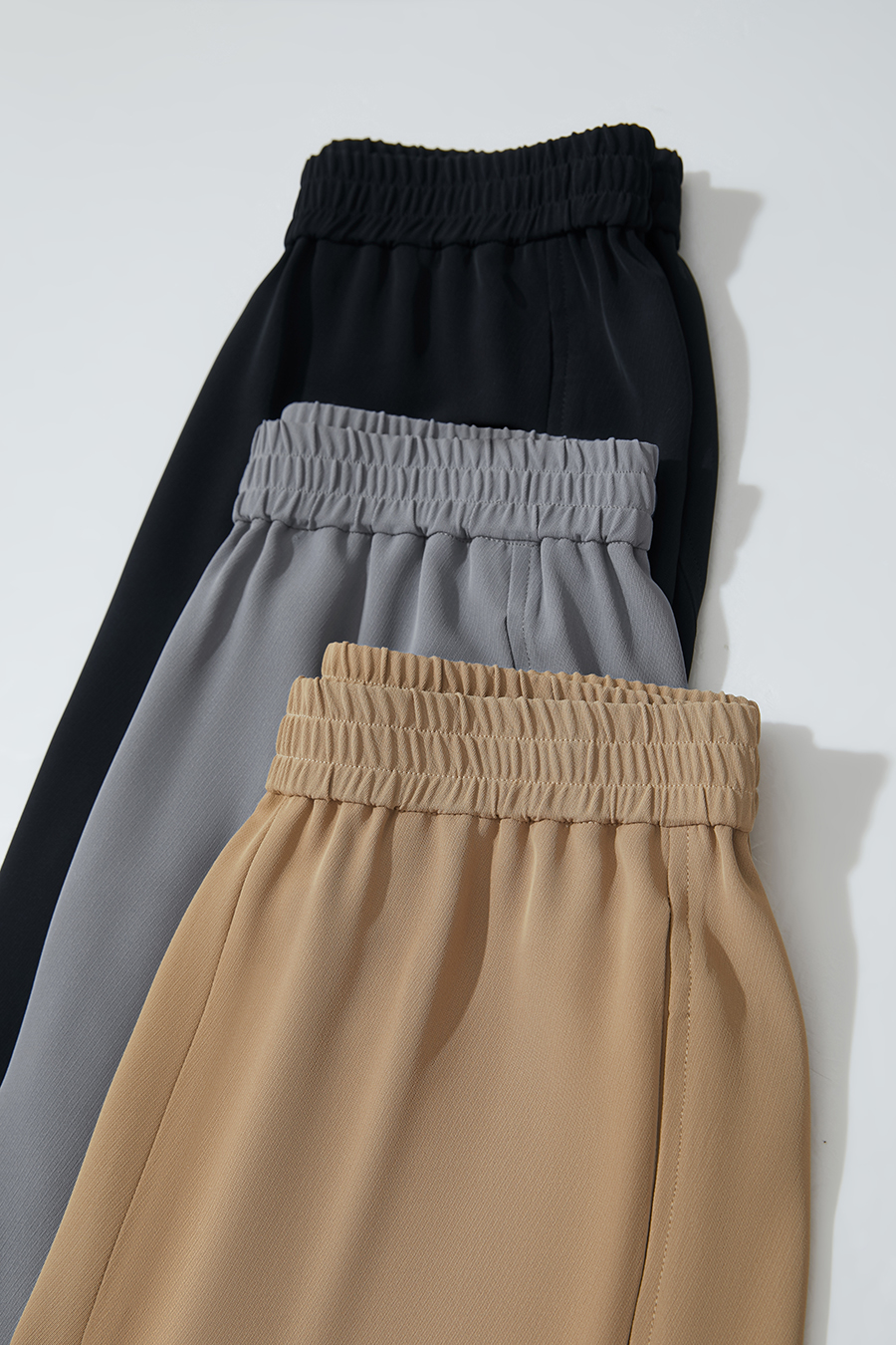 Elastic waistband casual trousers|AMII