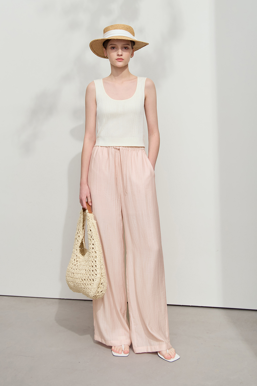 Wrinkled Wide-Leg Casual Pants|AMII-AMII.com