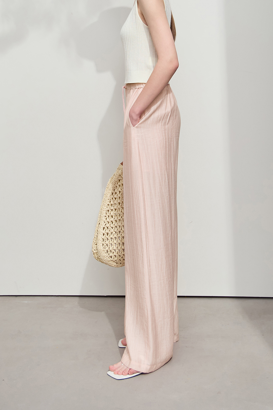 Wrinkled Wide-Leg Casual Pants|AMII-AMII.com