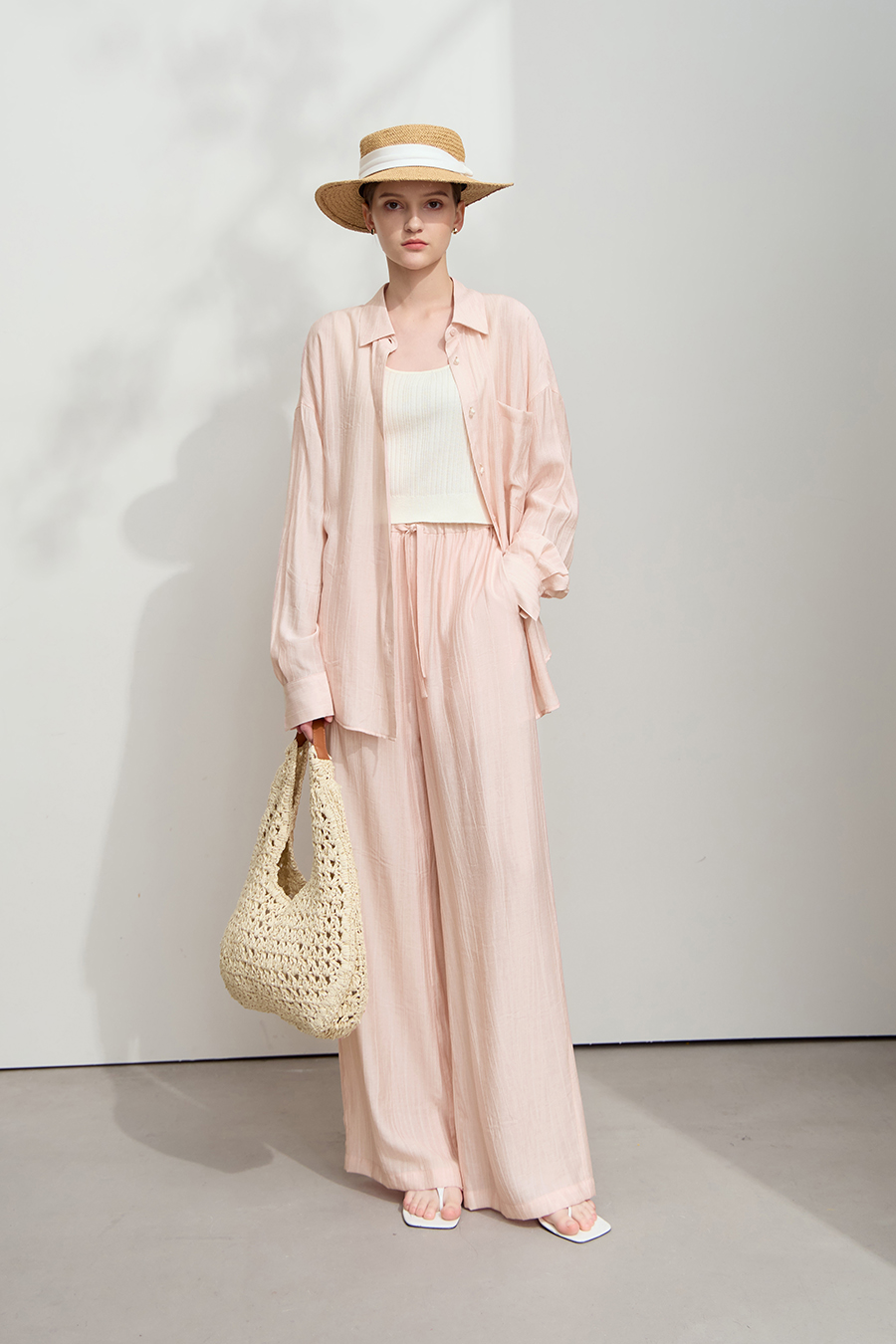 Wrinkled Wide-Leg Casual Pants|AMII-AMII.com