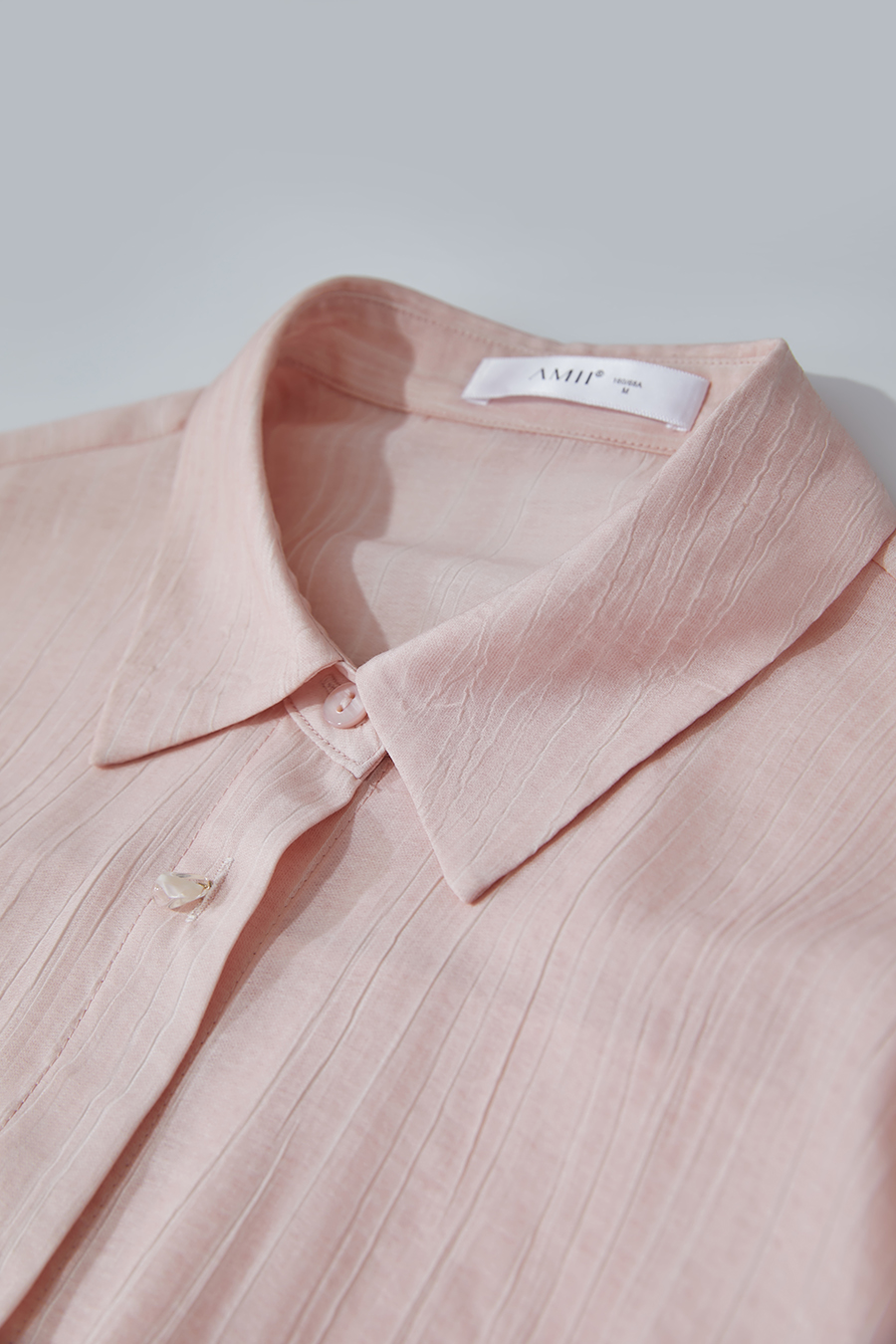 Crinkled Loose Drop-shoulder Shirt