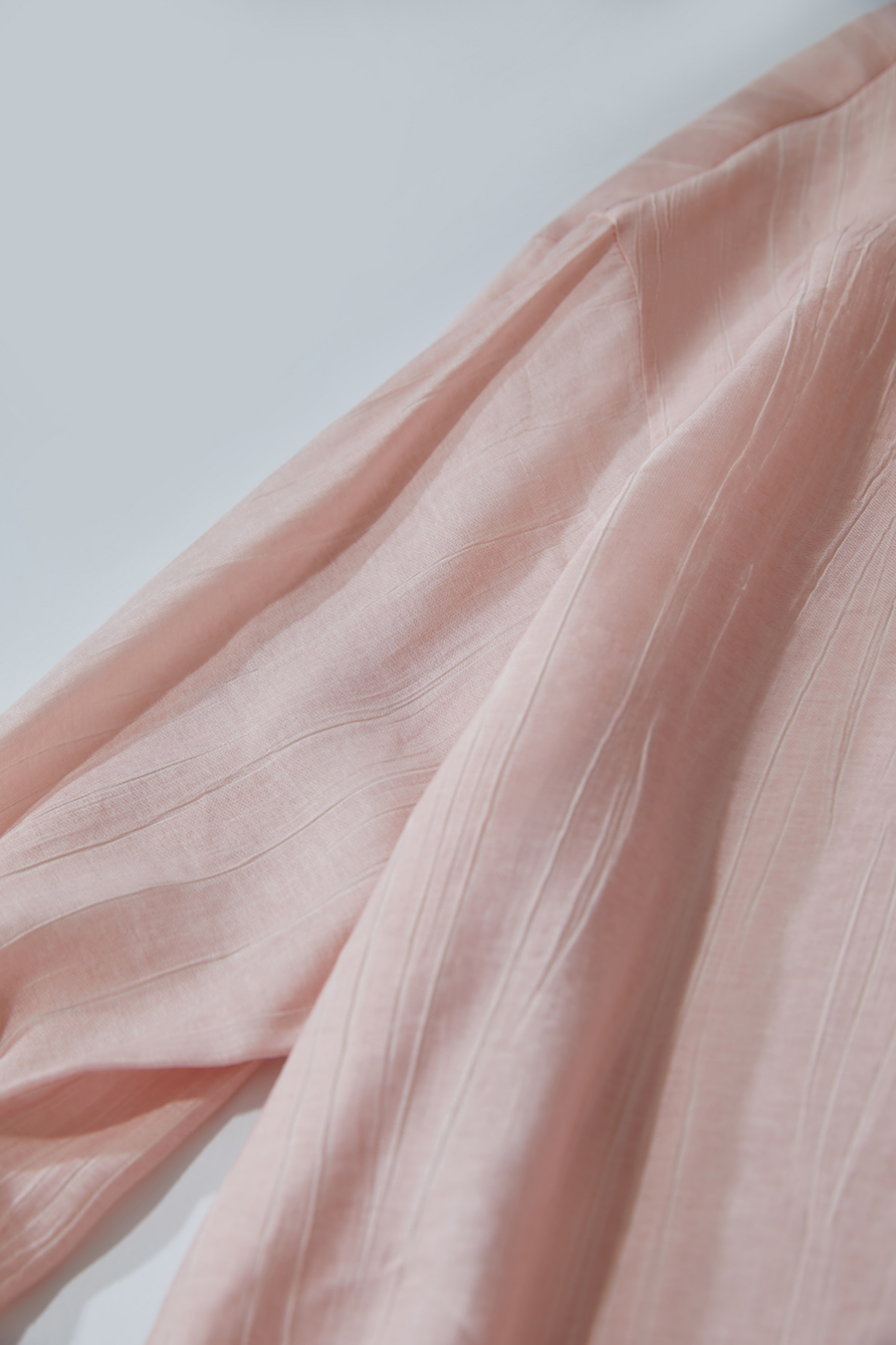 Crinkled Loose Drop-shoulder Shirt