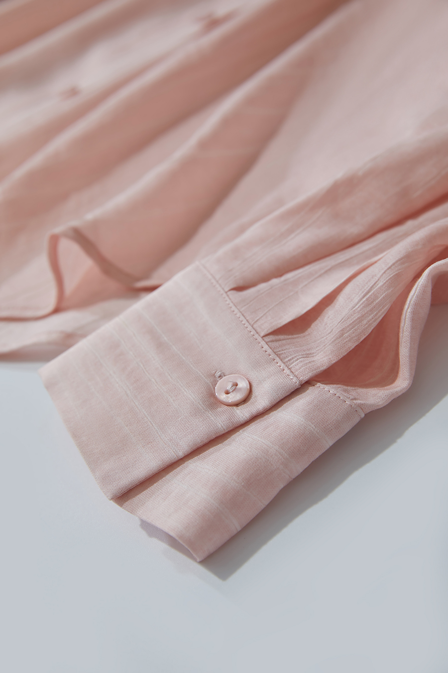 Crinkled Loose Drop-shoulder Shirt