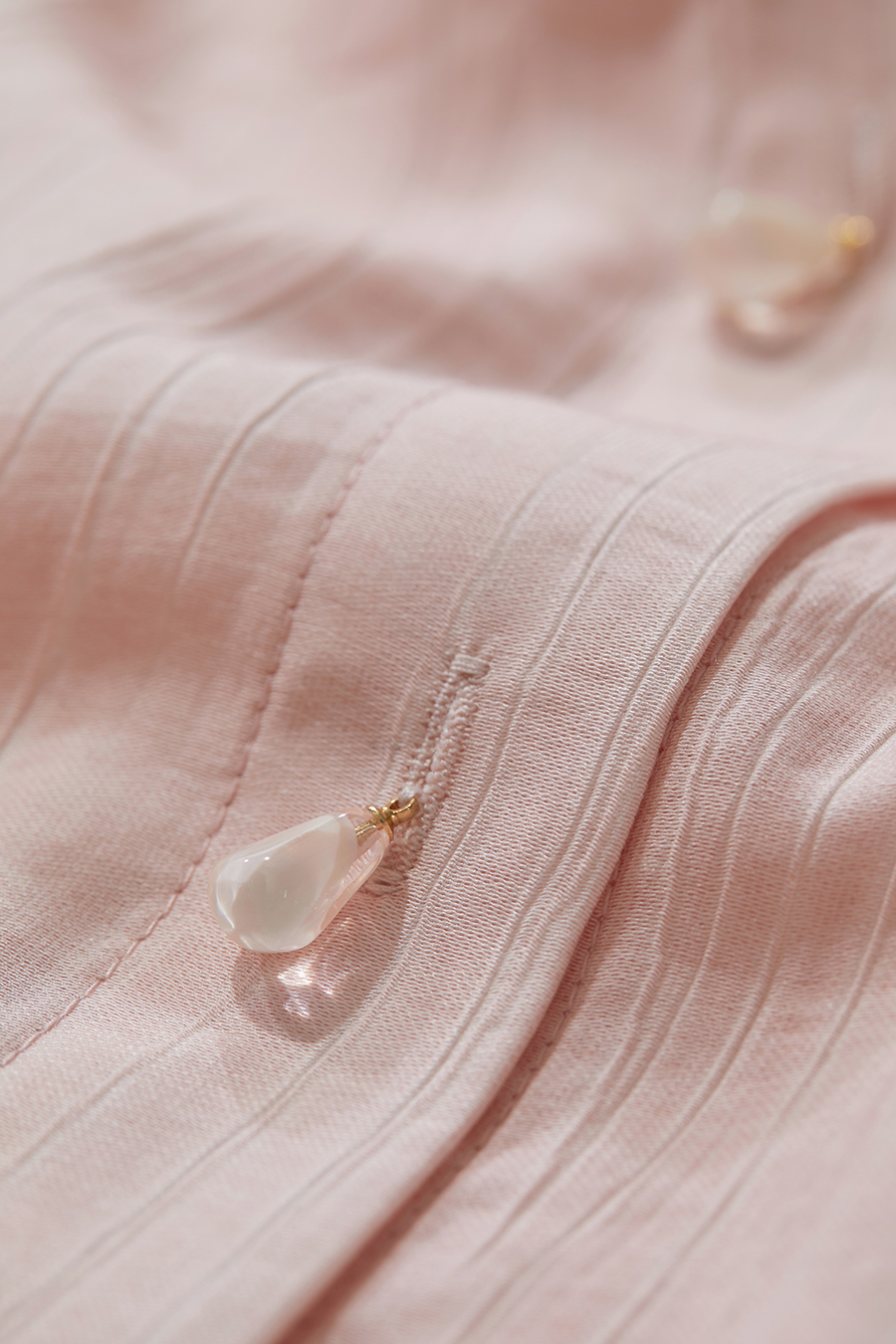 Crinkled Loose Drop-shoulder Shirt