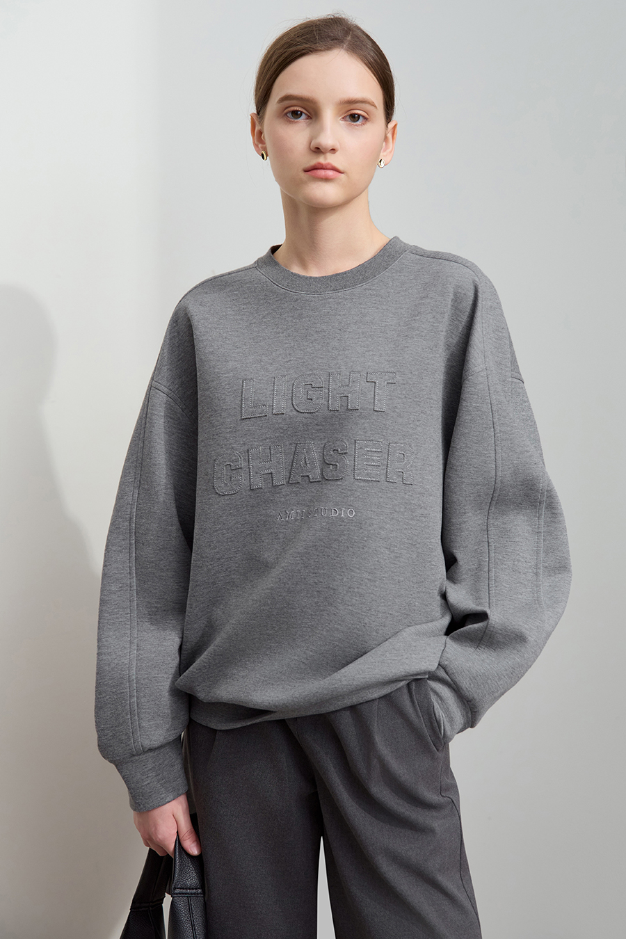 Burn-out Embroidery Sweatshirt