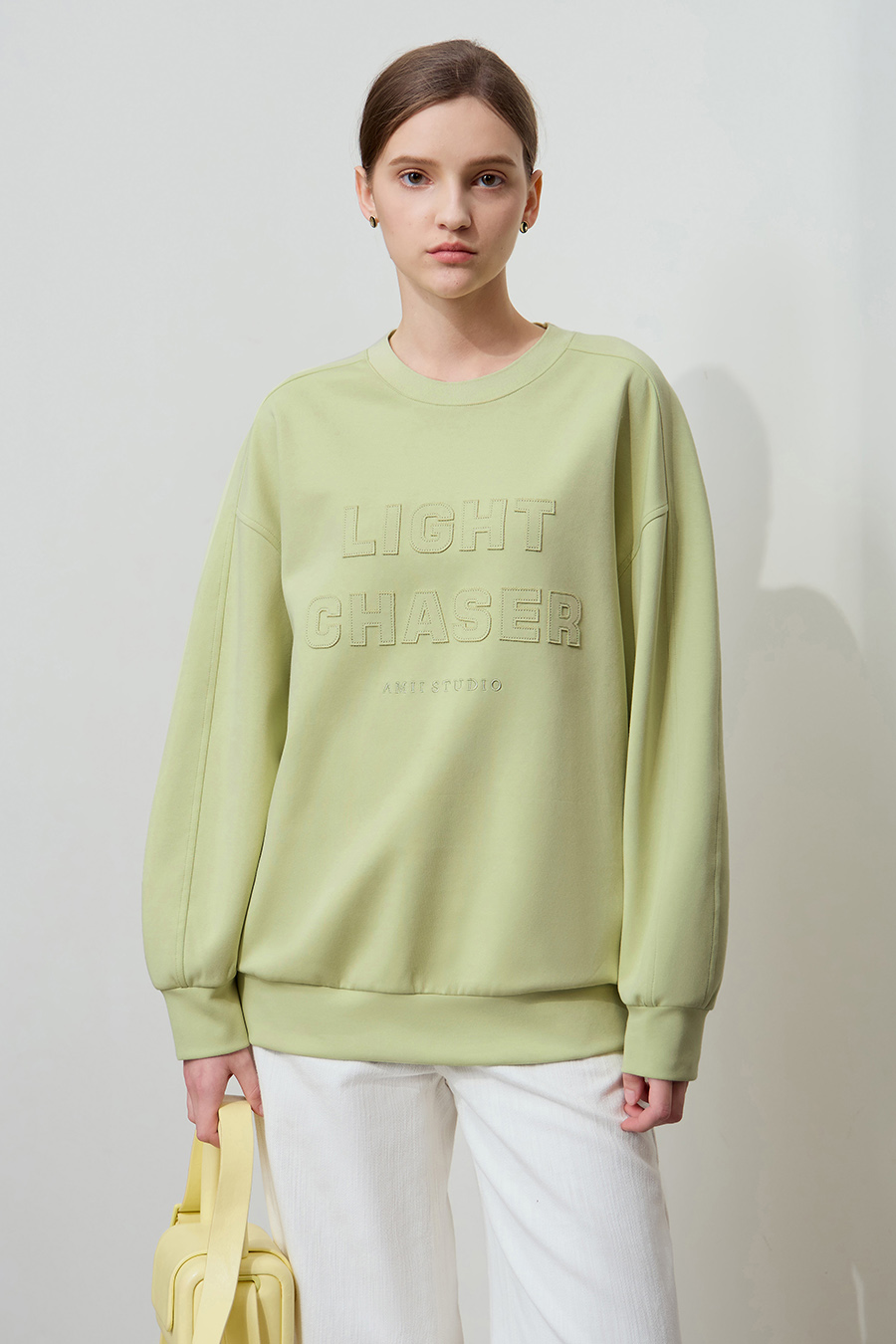 Burn-out Embroidery Sweatshirt