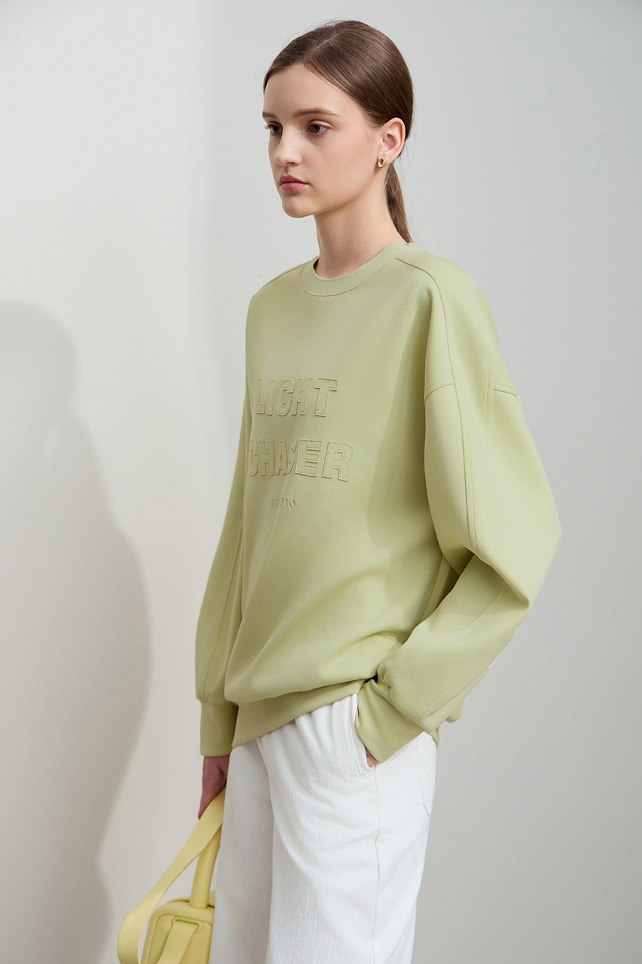 Burn-out Embroidery Sweatshirt