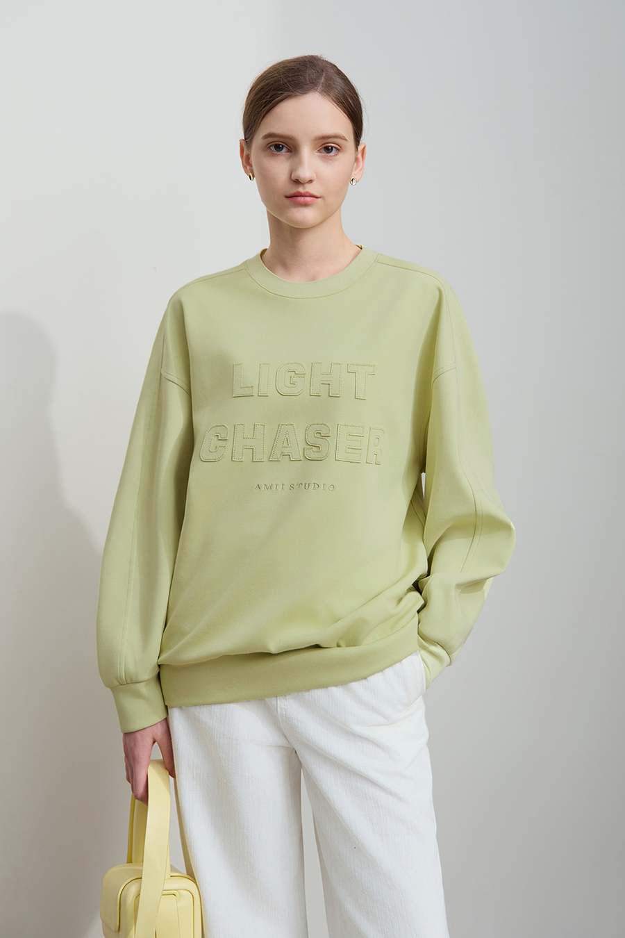 Burn-out Embroidery Sweatshirt