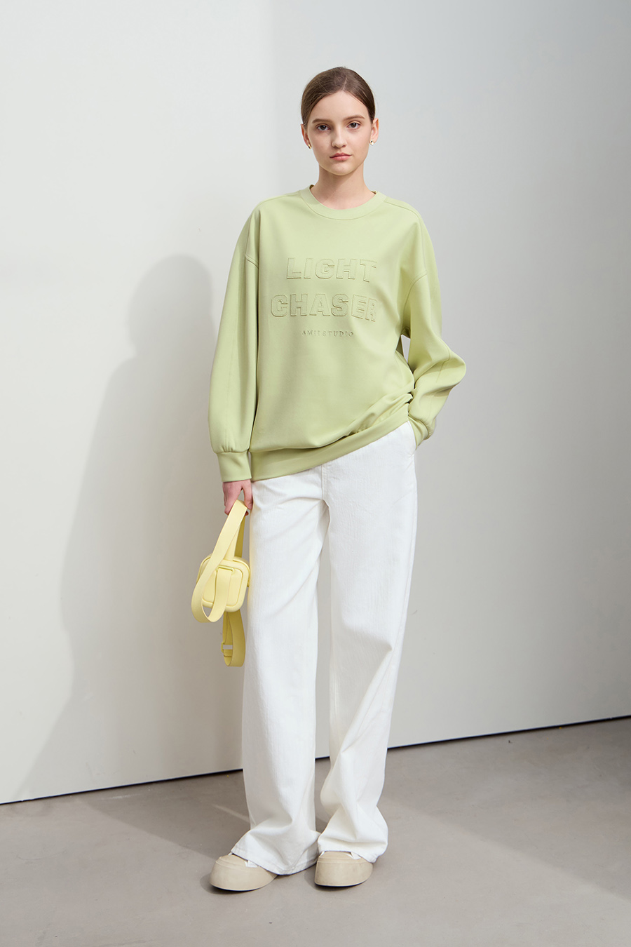 Burn-out Embroidery Sweatshirt