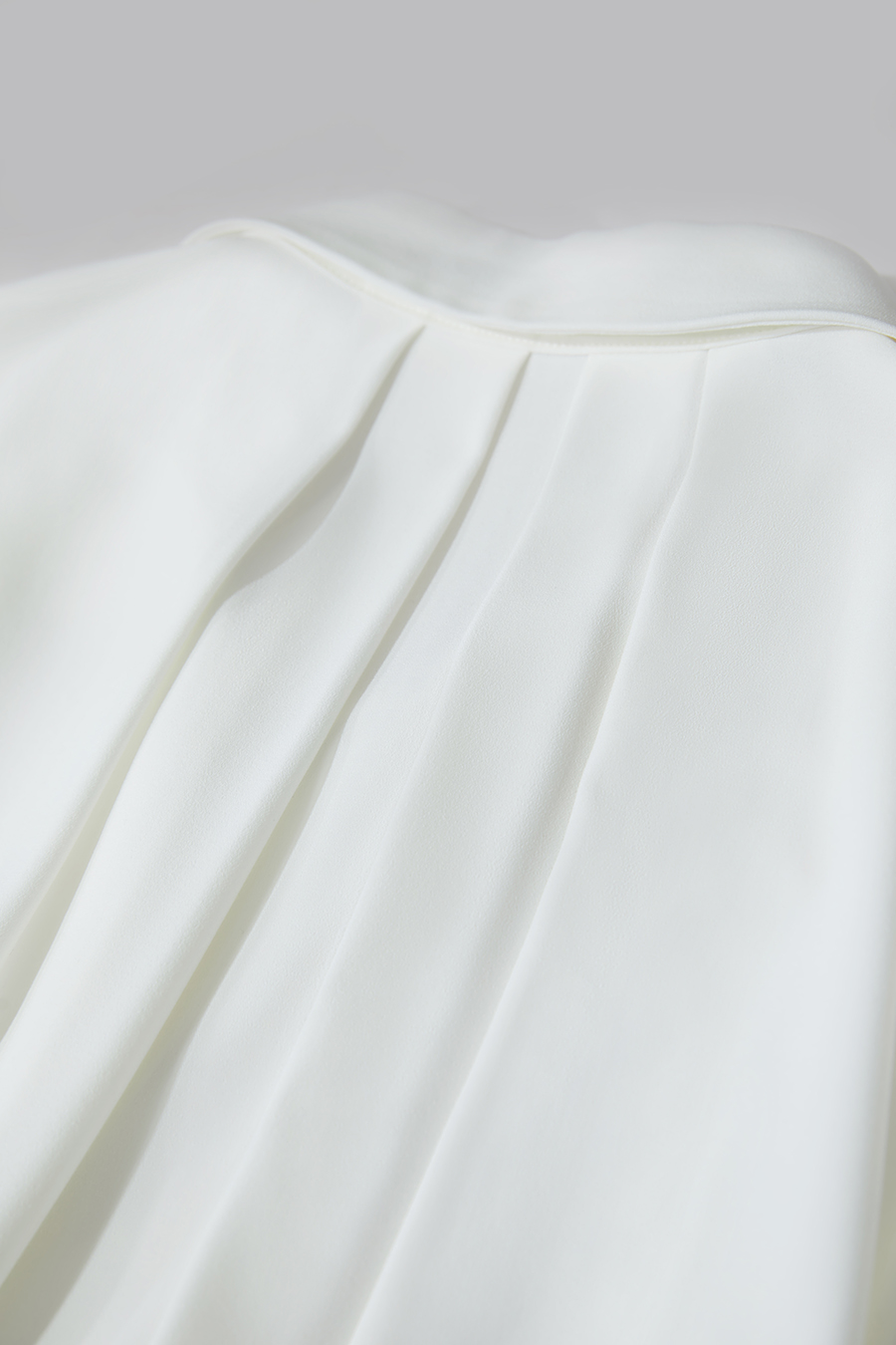 Mid-Length Pleated Chiffon Blouse|AMII-AMII.com