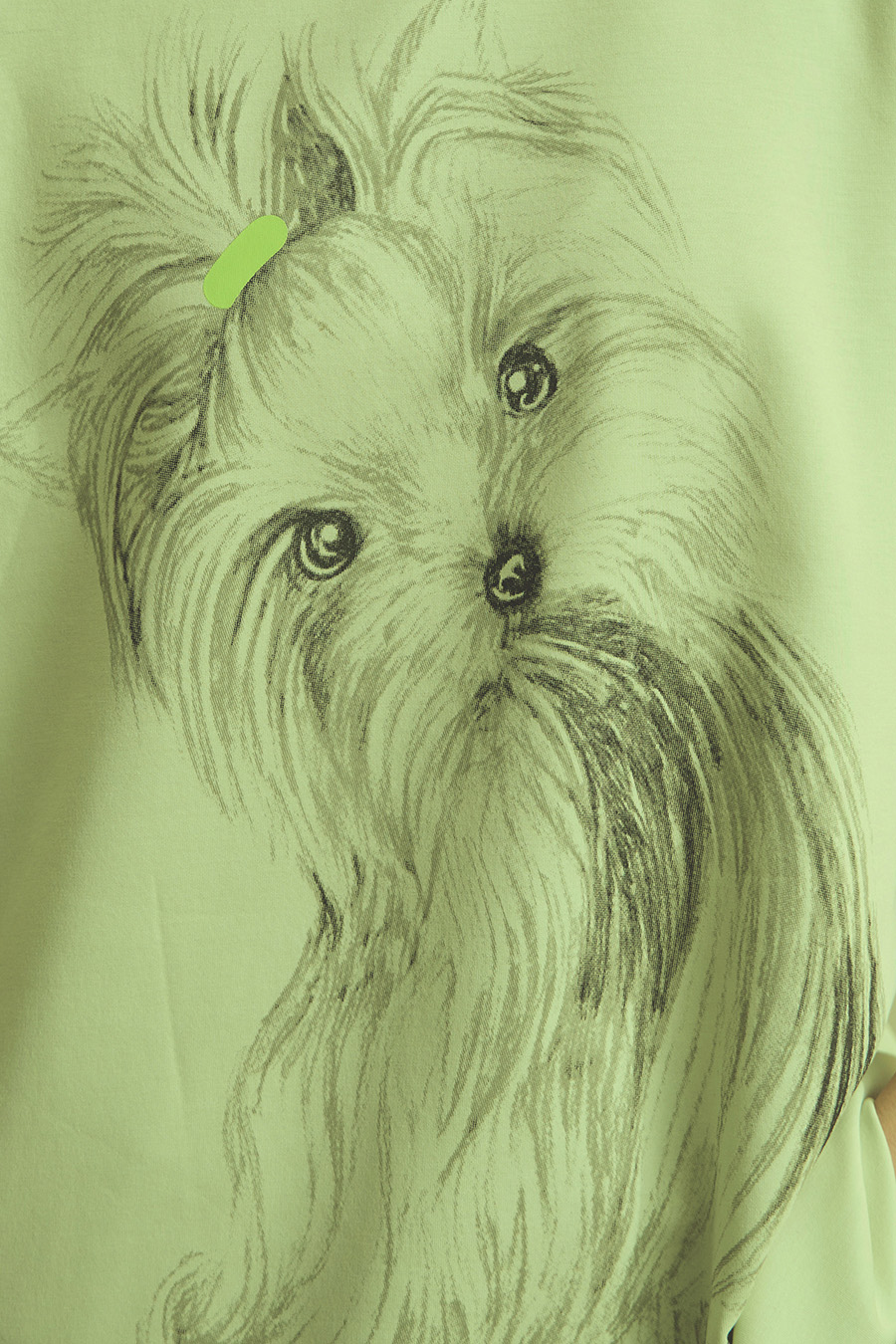 Air-layer Drop-shoulder Printed T-shirt