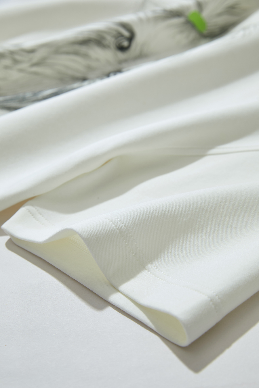 Air-layer Drop-shoulder Printed T-shirt