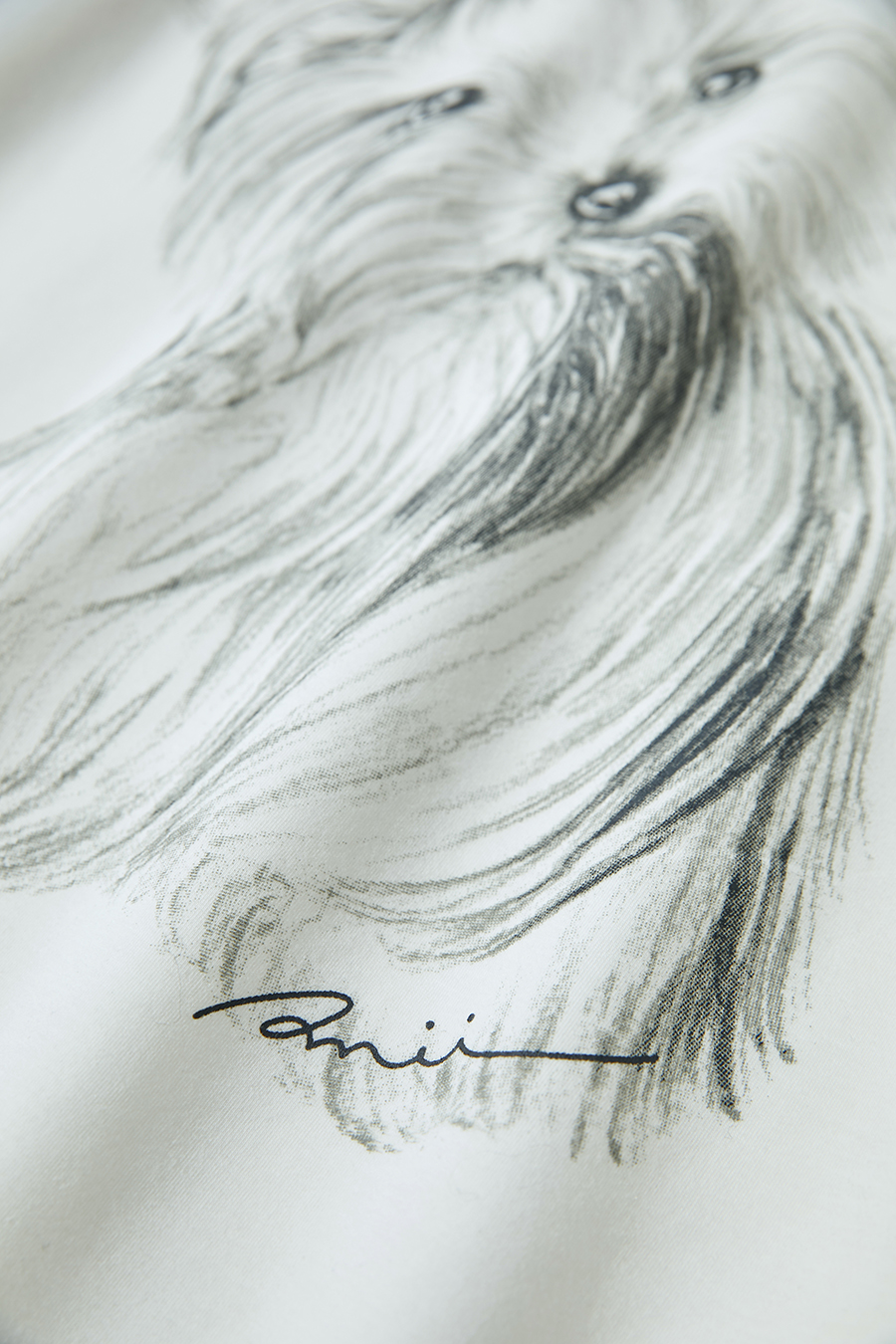 Air-layer Drop-shoulder Printed T-shirt