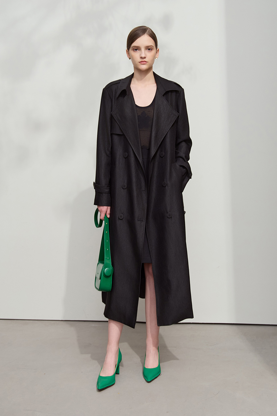 Belted Long Trench Coat|AMII-AMII.com