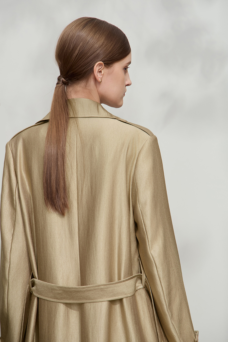 Belted Long Trench Coat|AMII-AMII.com