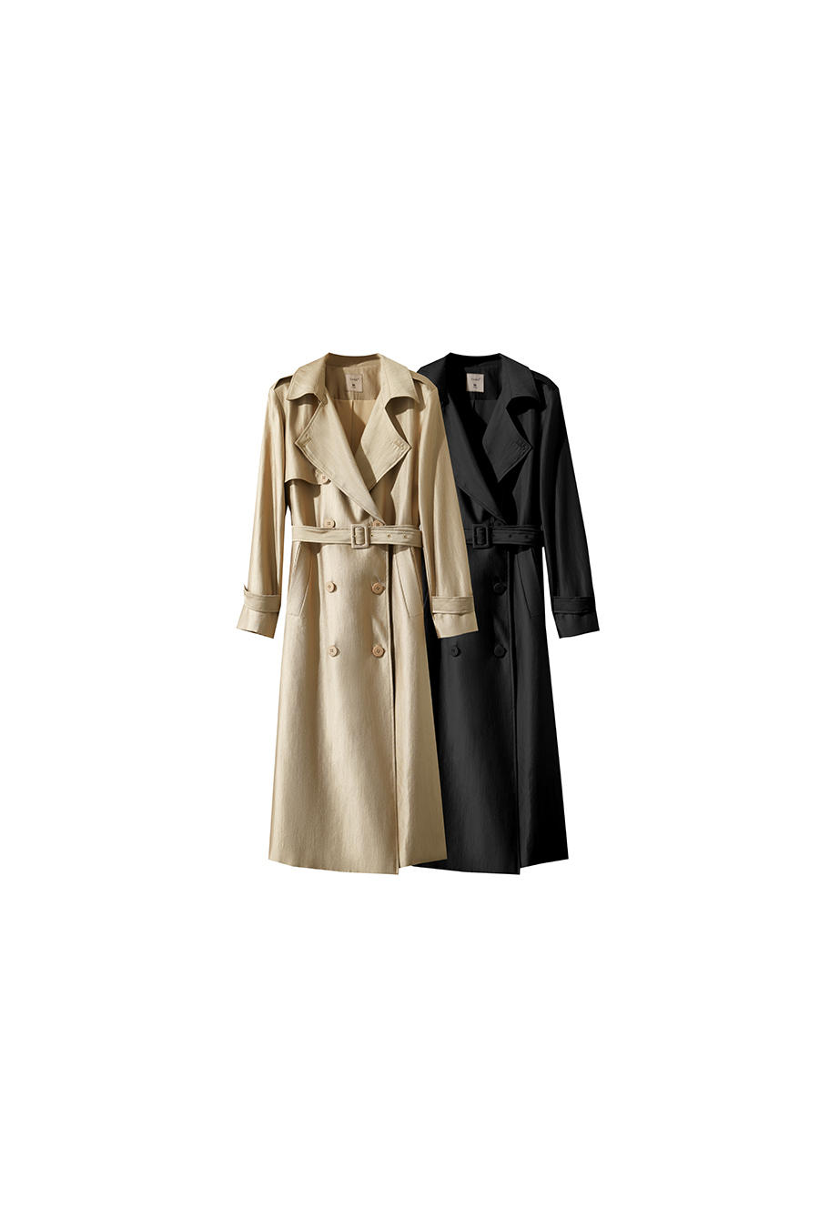 Belted Long Trench Coat|AMII-AMII.com