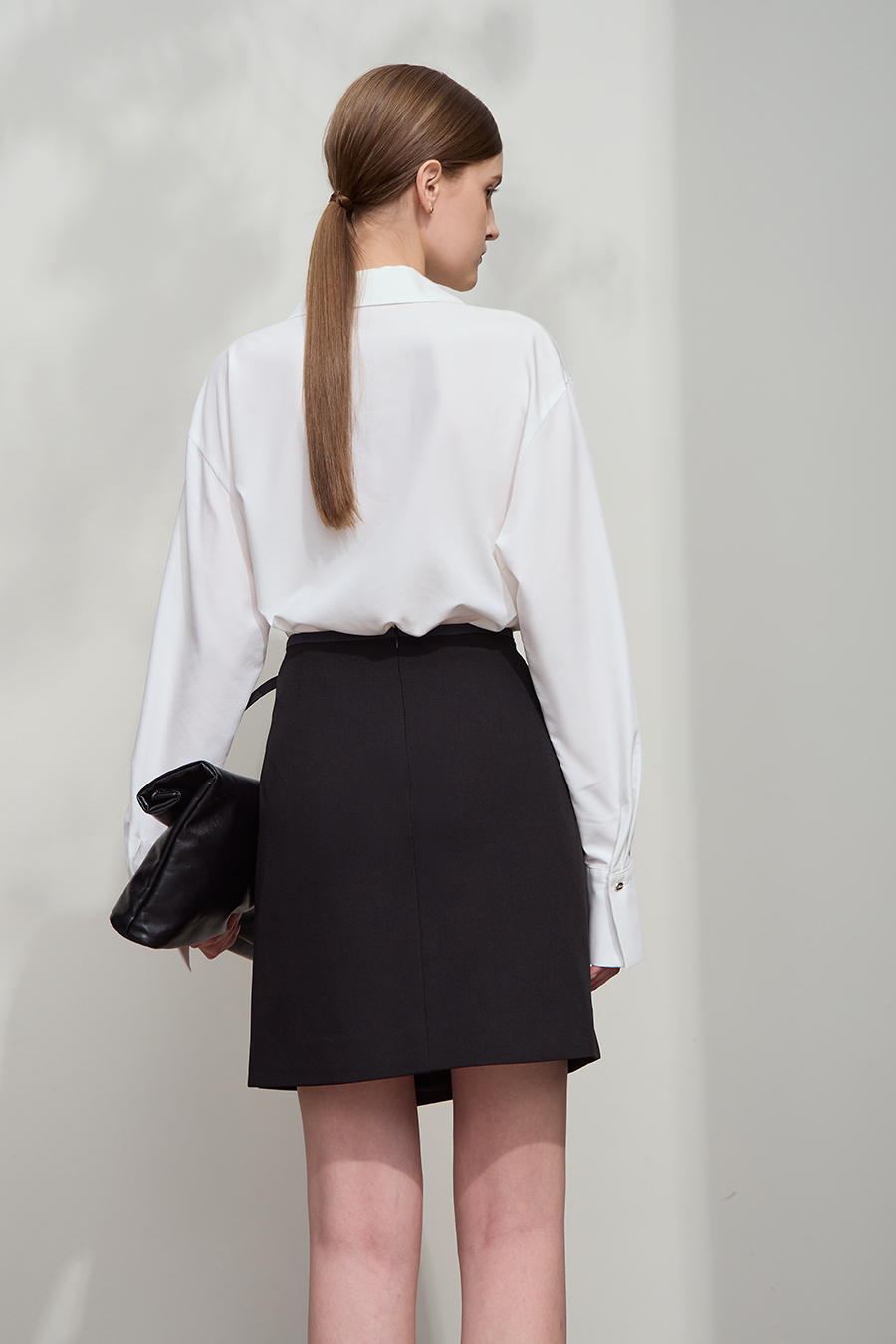 Day Buckle Overlay Skirt|AMII-AMII.com