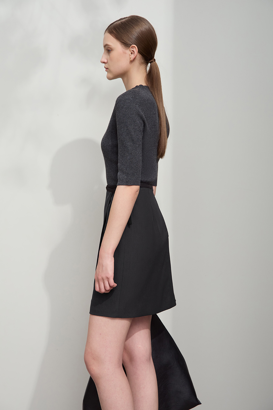 Day Buckle Overlay Skirt|AMII-AMII.com