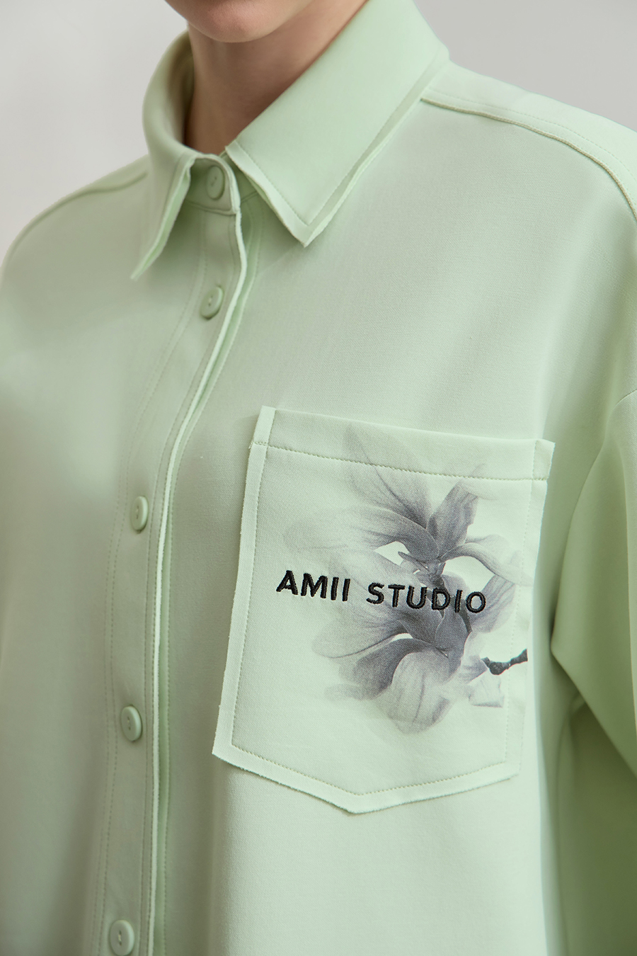 Air-layer Printed Shirt