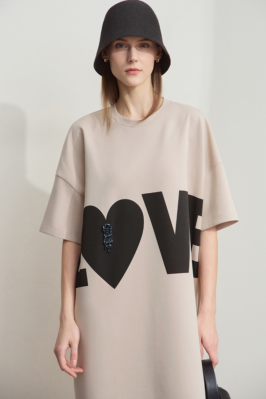 Air-layer T-shirt Dress