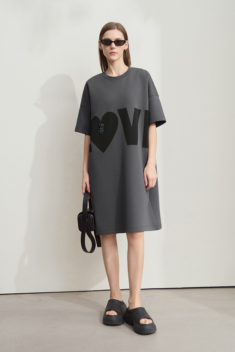 Air-layer T-shirt Dress