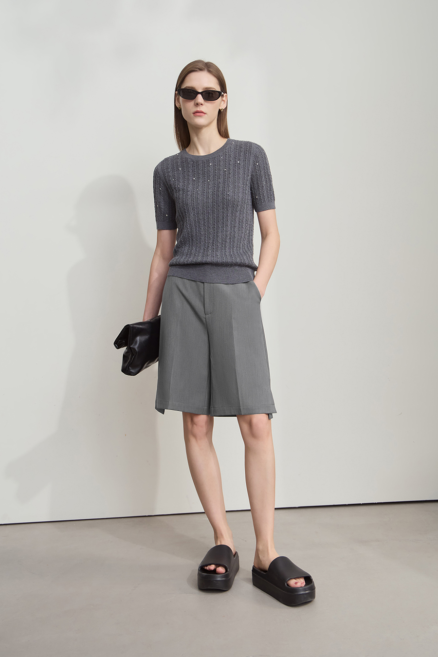 Straight-Leg Casual Capri Pants