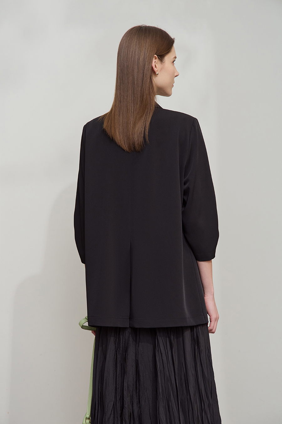 Notched Lapel Single-breasted Blazer