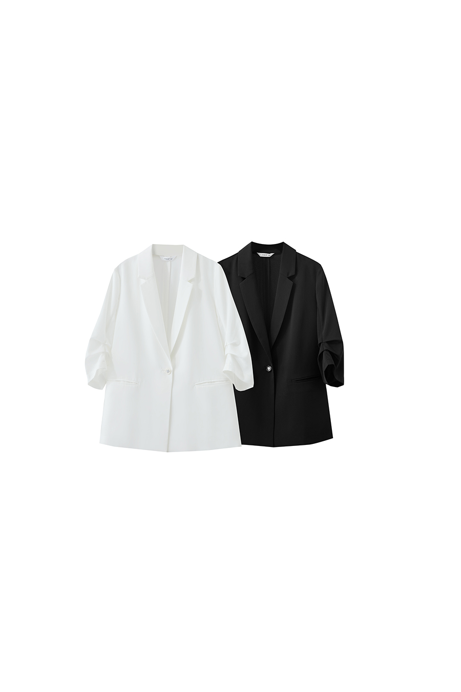 Notched Lapel Single-breasted Blazer