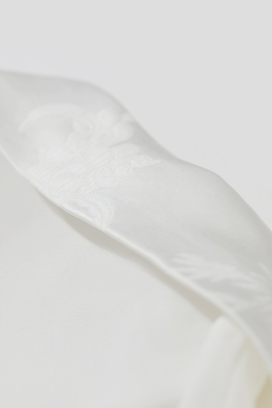 Sheer Drop-shoulder Chiffon Blouse