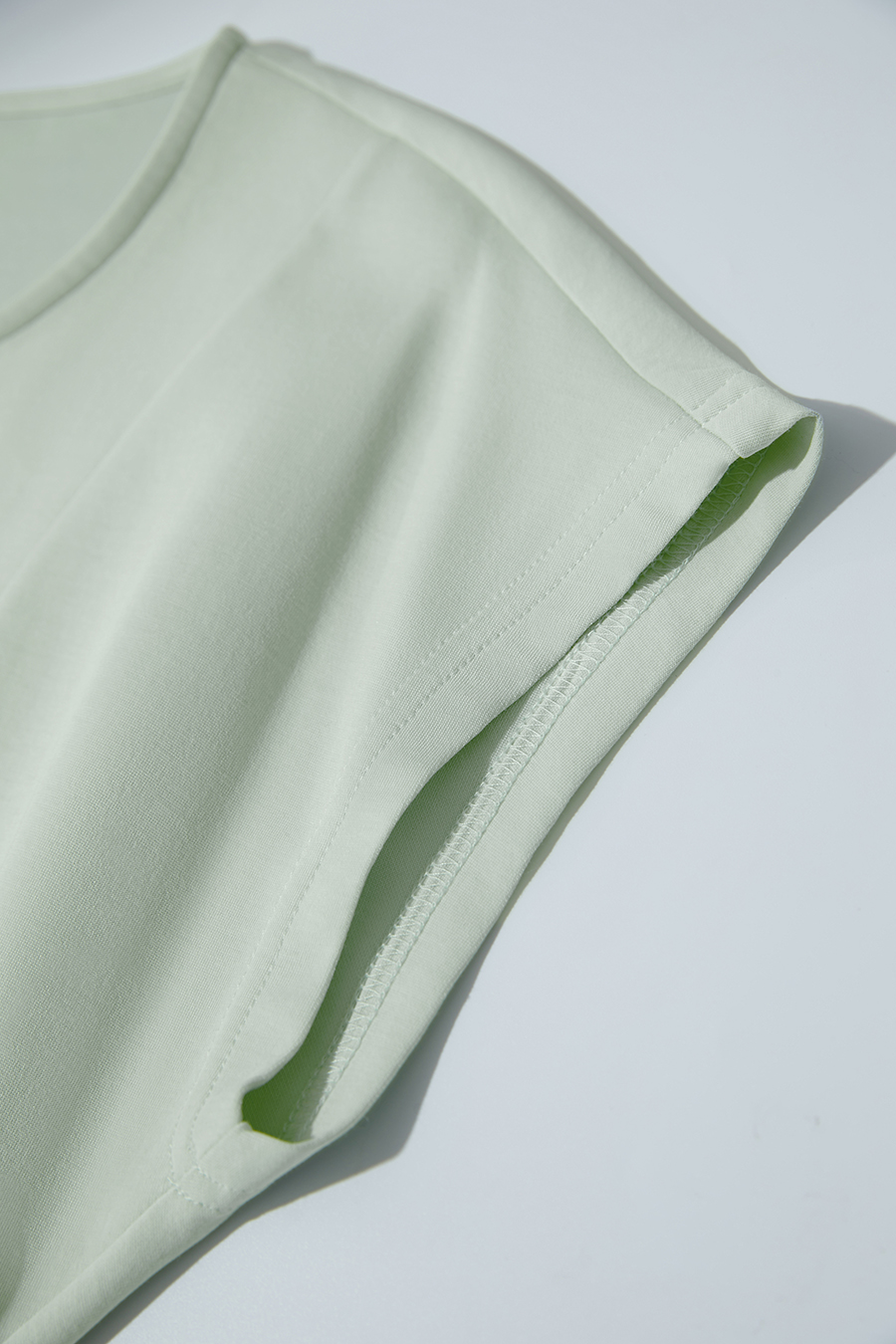 Waist-defined Slit Dress