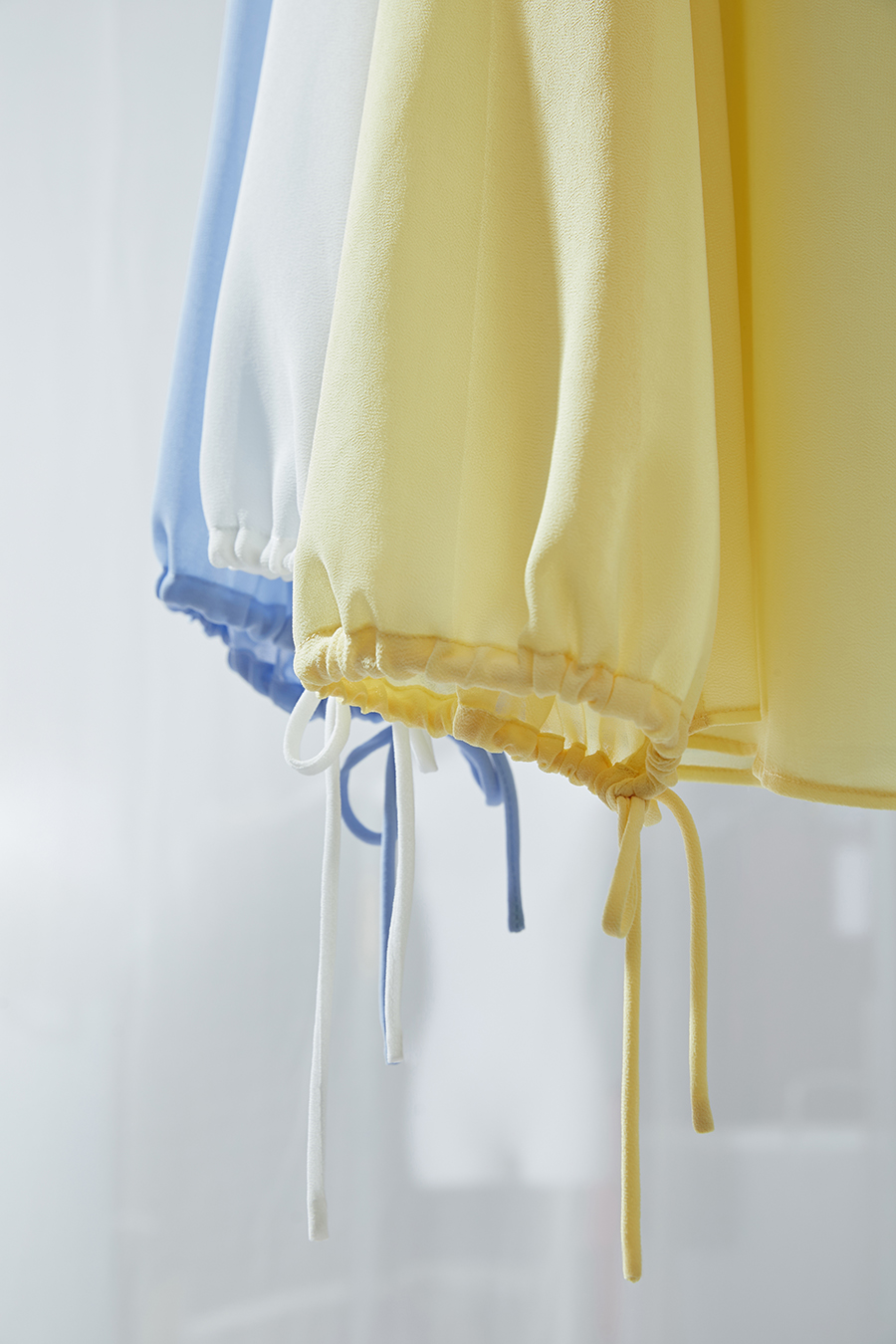 Lantern Sleeve Light Chiffon Blouse