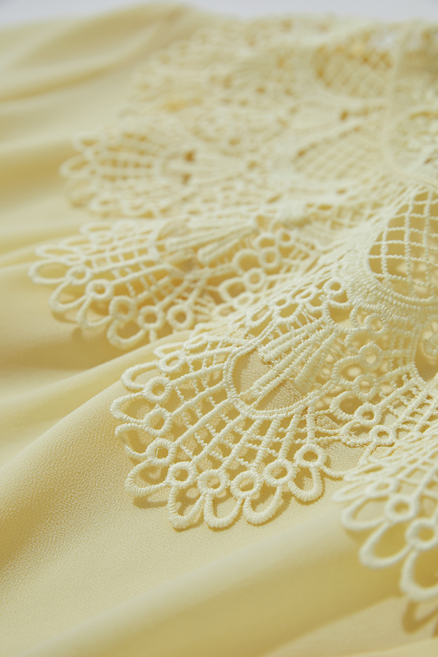 Lantern Sleeve Light Chiffon Blouse