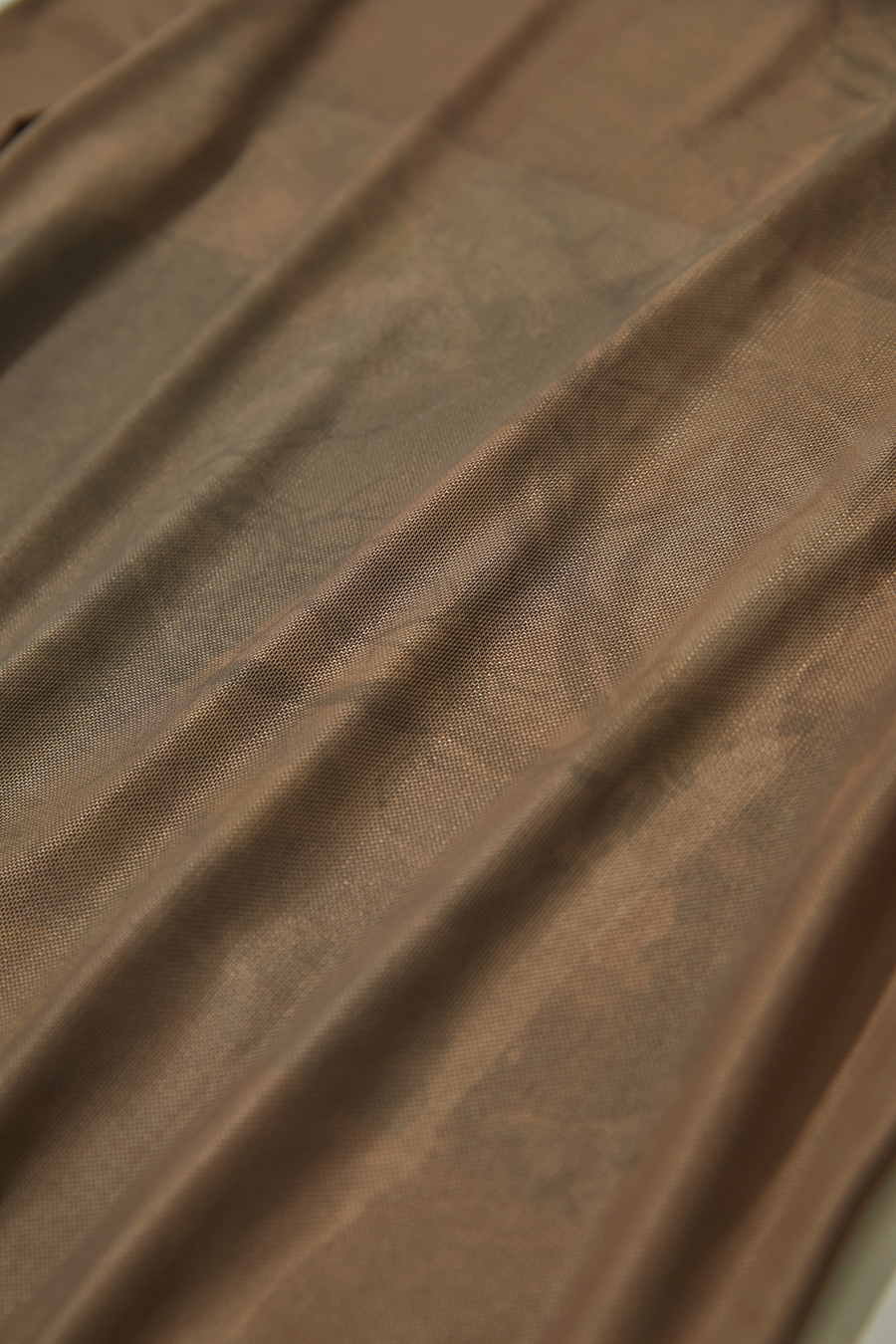 Crew Neck Printed Mesh T-shirt