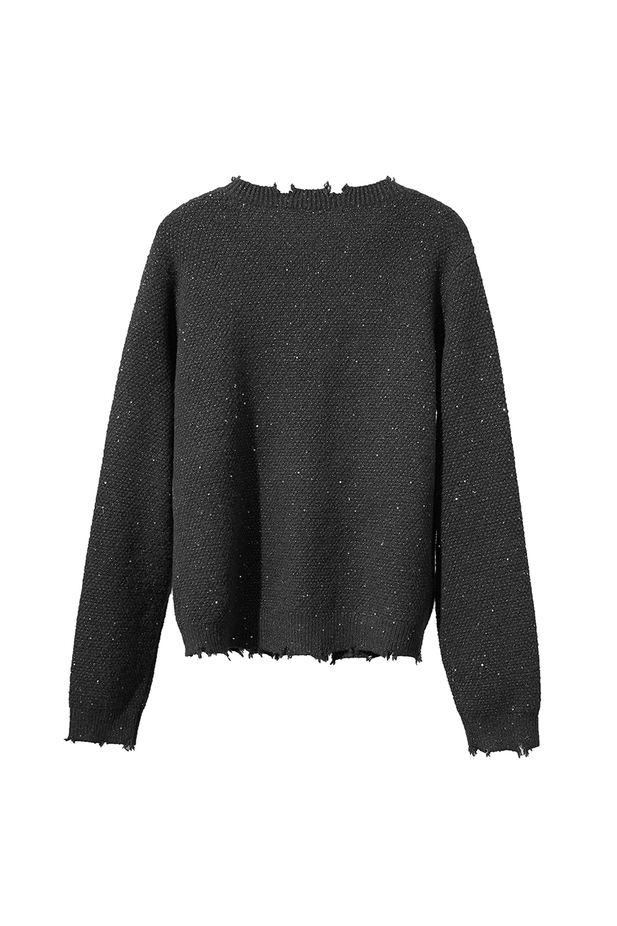 Tweed Sequin Knitted Cardigan|AMII-AMII.com