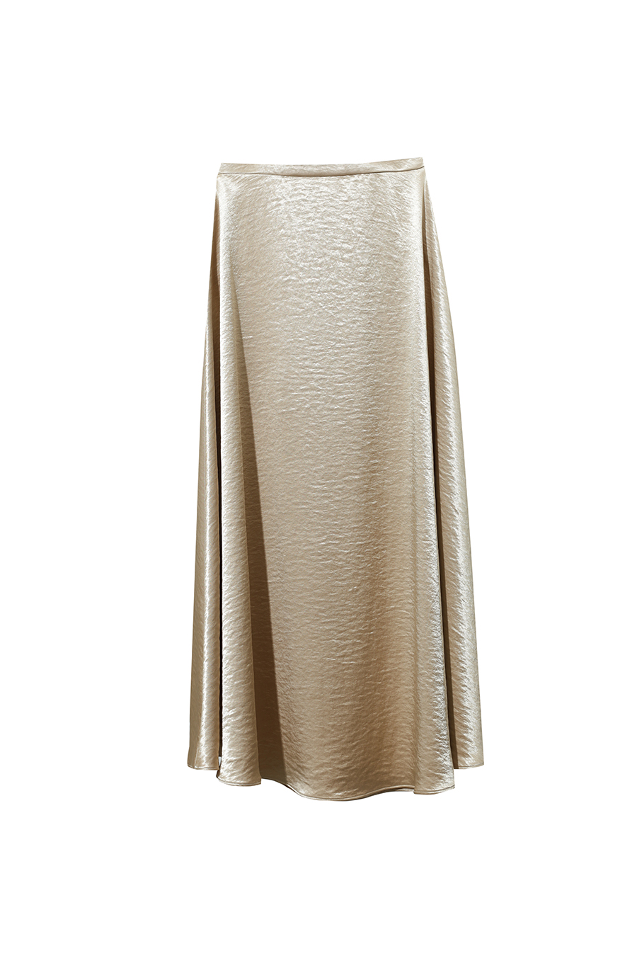 Loose Long Satin Midi Skirt|AMII-AMII.com