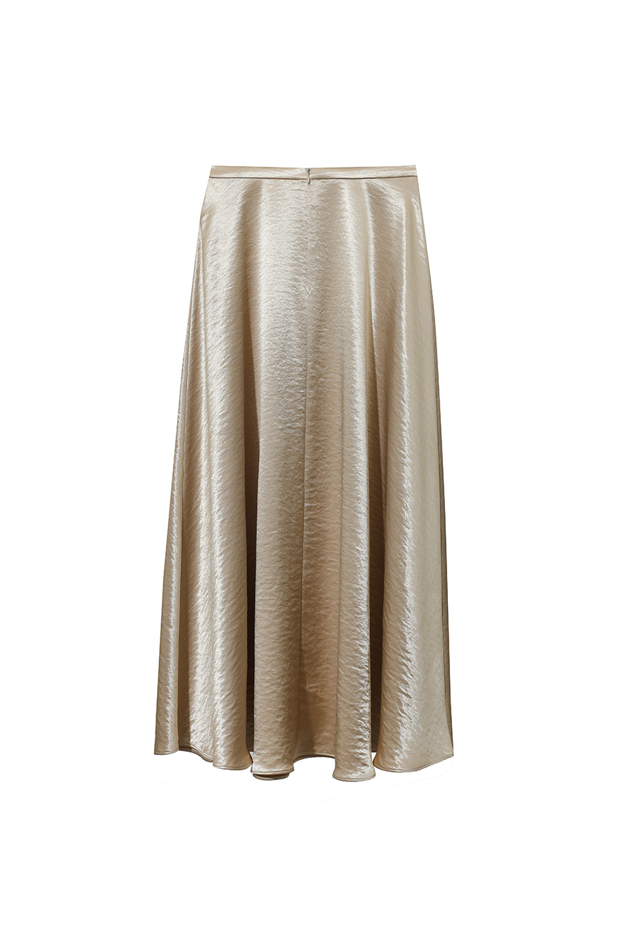Loose Long Satin Midi Skirt|AMII-AMII.com