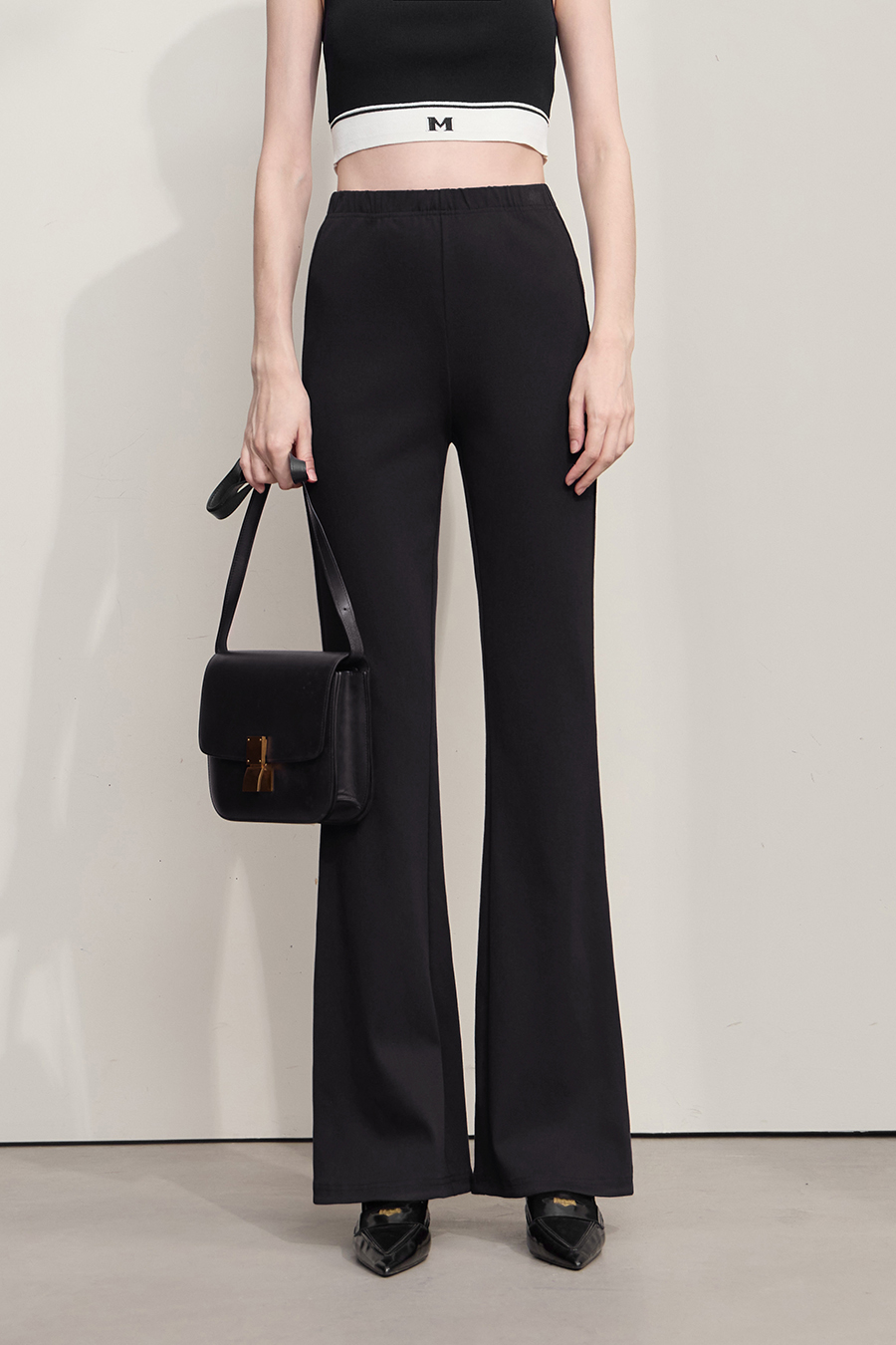 Slim Fit Flare Casual Pants|AMII-AMII.com