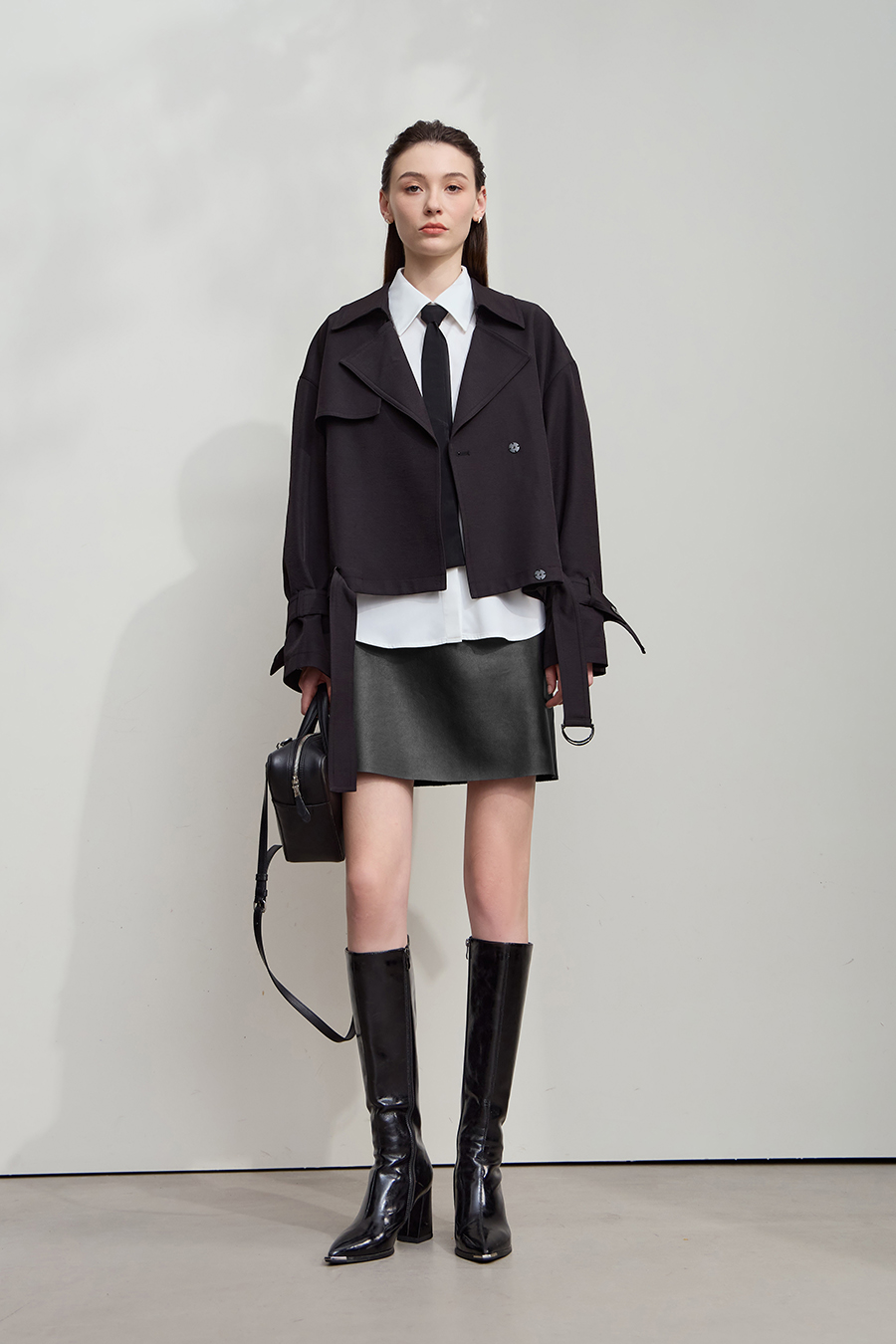 Eco-Friendly PU Leather Skirt