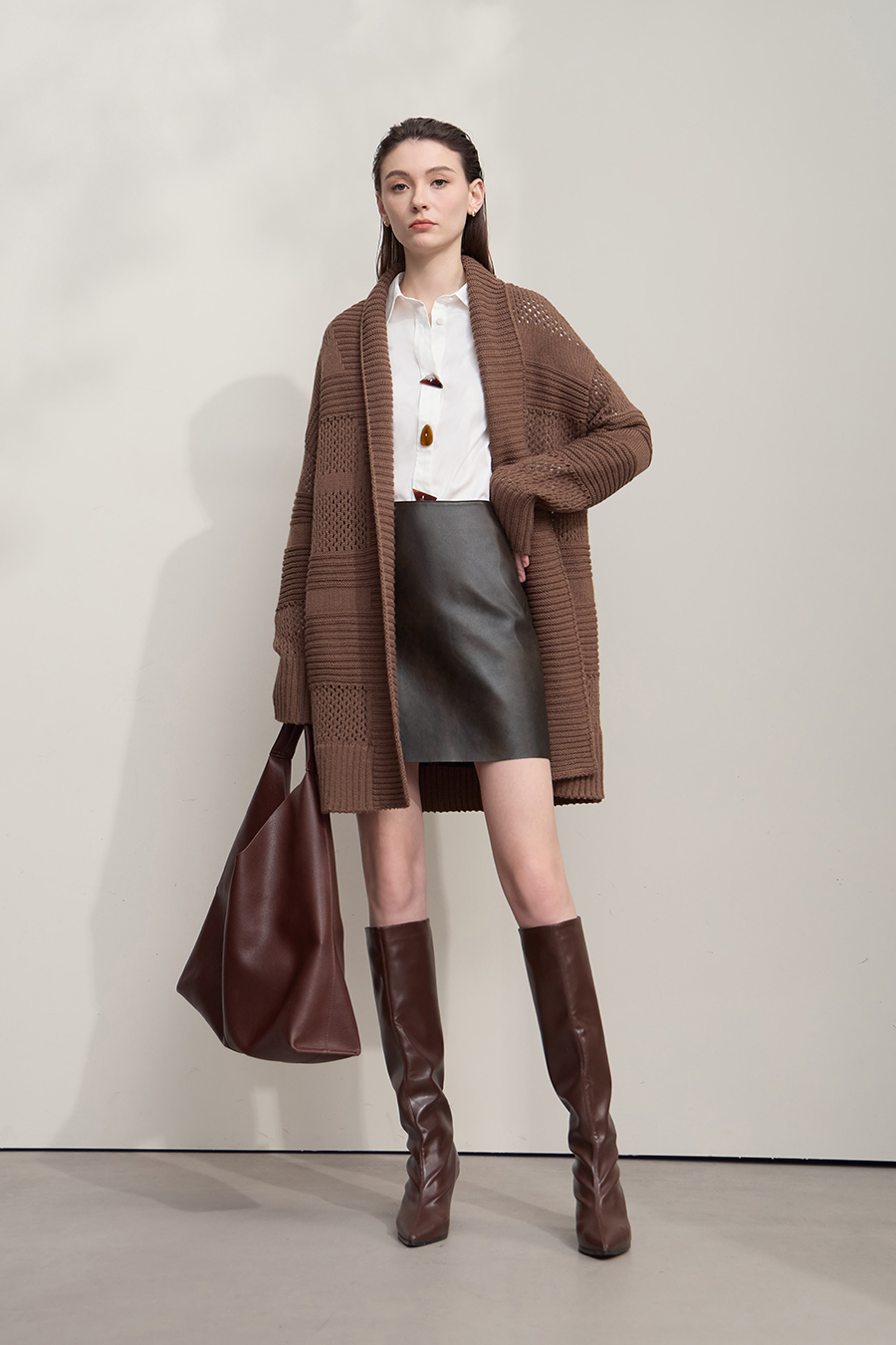 Eco-Friendly PU Leather Skirt