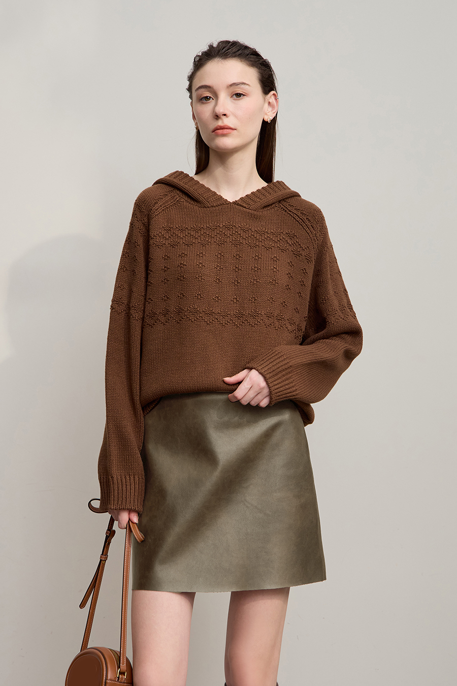 Eco-Friendly PU Leather Skirt