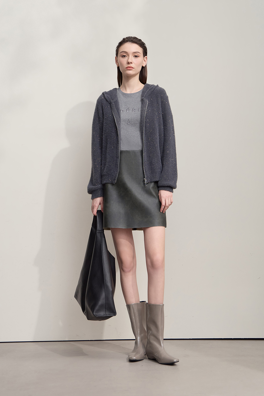 Eco-Friendly PU Leather Skirt