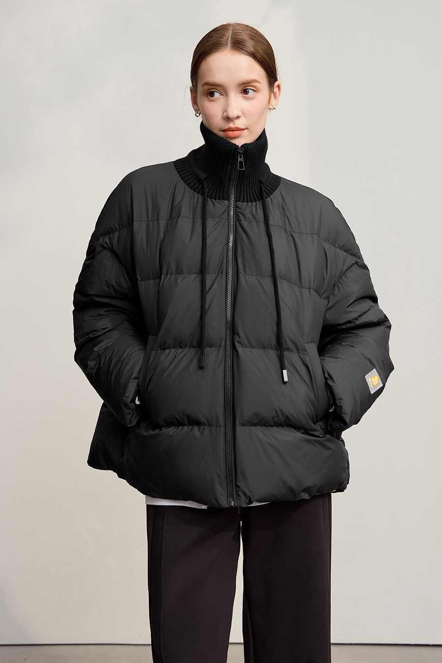 Loose Turtleneck Down Jacket|AMII-AMII.com