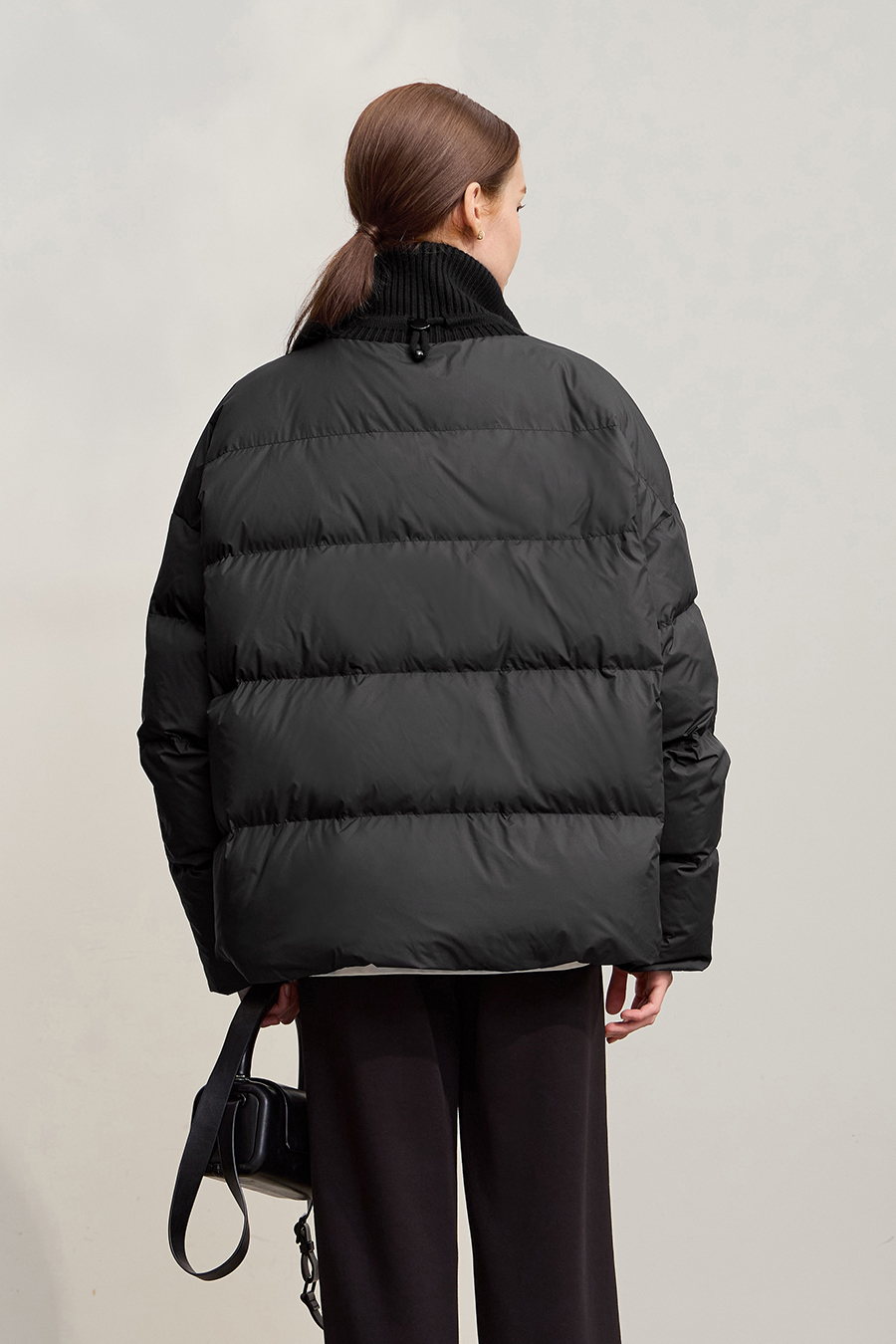 Loose Turtleneck Down Jacket|AMII-AMII.com