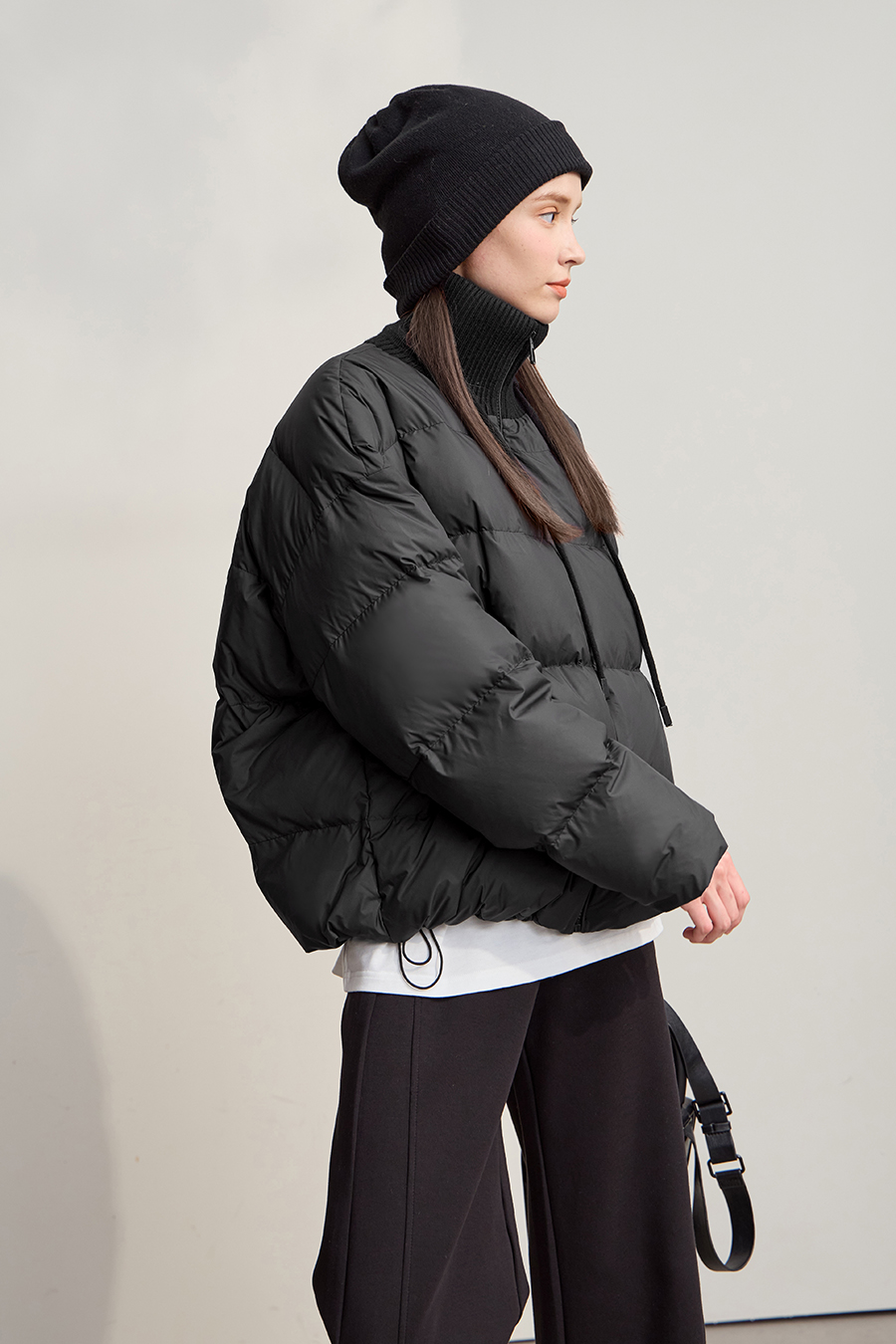 Loose Turtleneck Down Jacket|AMII-AMII.com