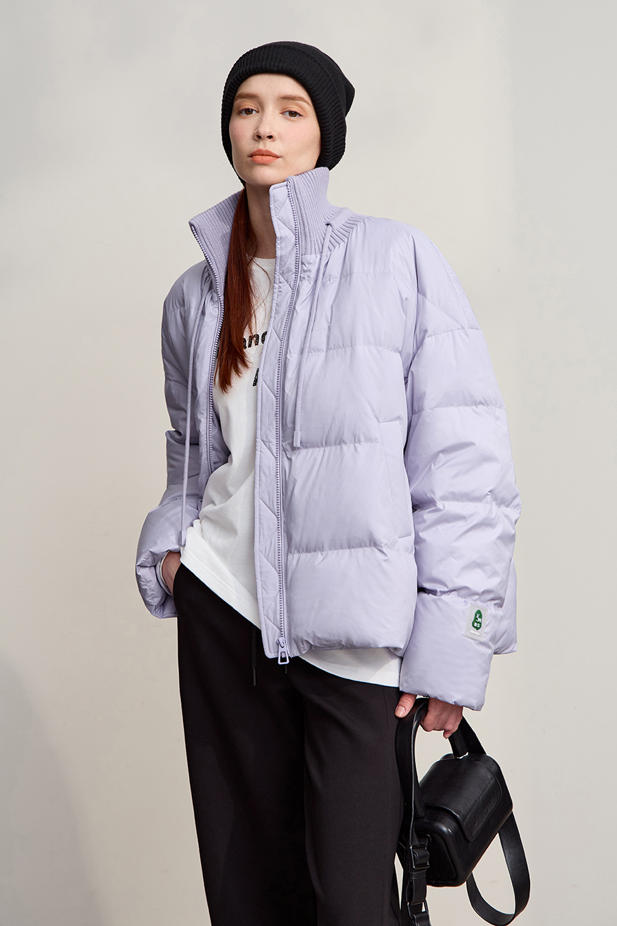 Loose Turtleneck Down Jacket|AMII-AMII.com